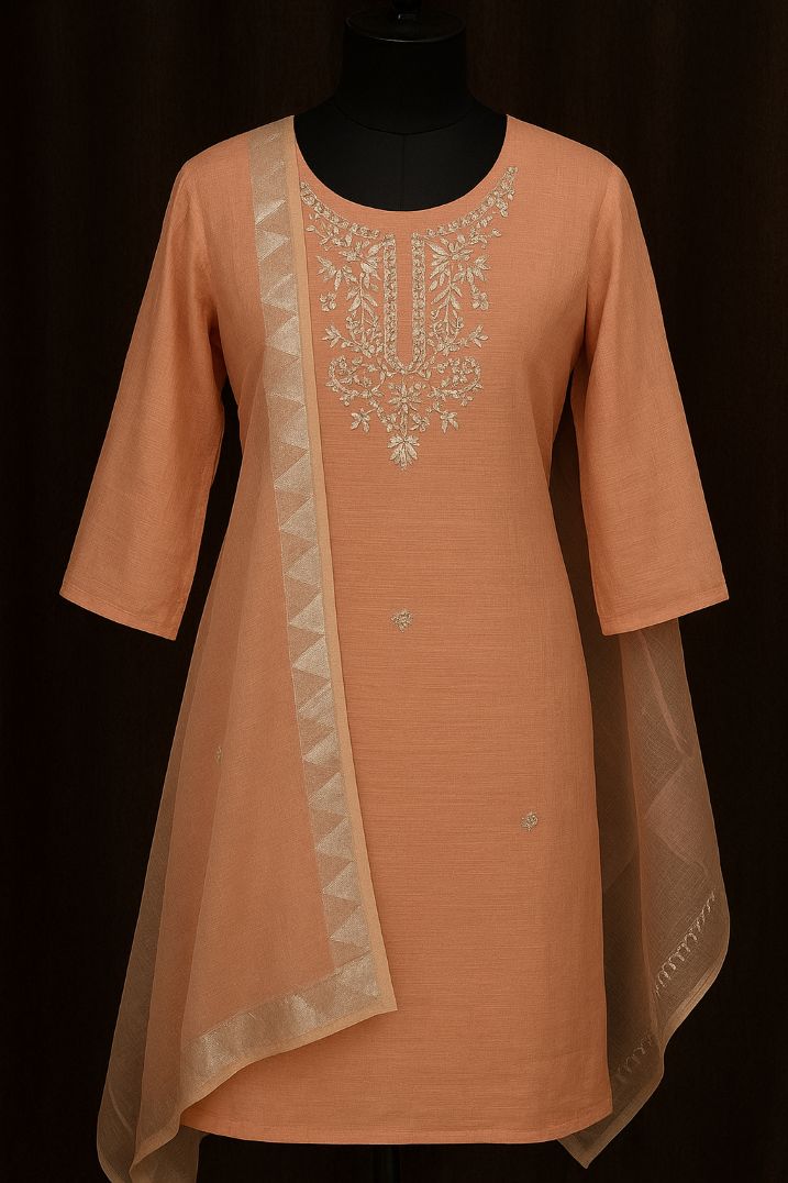 Pitta Work Ladies Kurti - Stylish and Comfortable, Without Pyjamas
