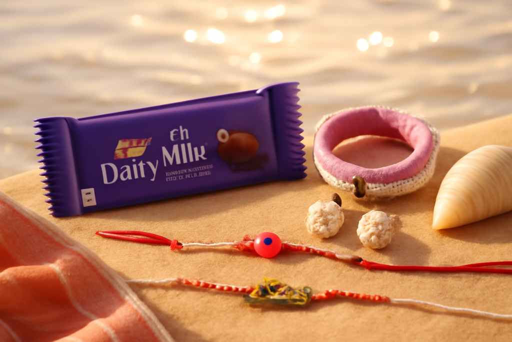 BUTTON CRYP Rakhi for Girls – Pink Colour Single Bracelet Rakhi