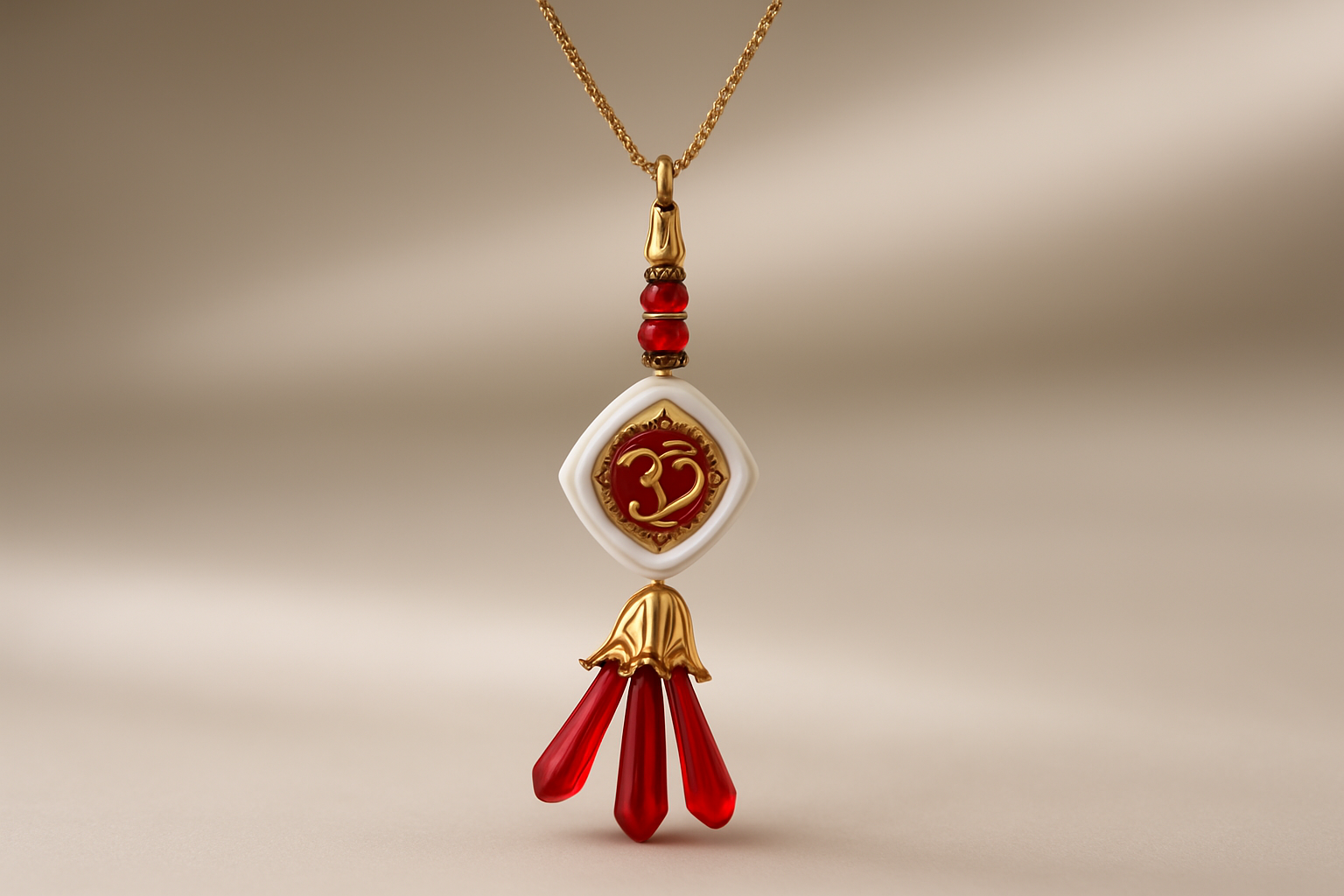 BUTTON CRYP Red Lumba Rakhi – Beautiful Hand Made Rakhi Design for Bhabhi