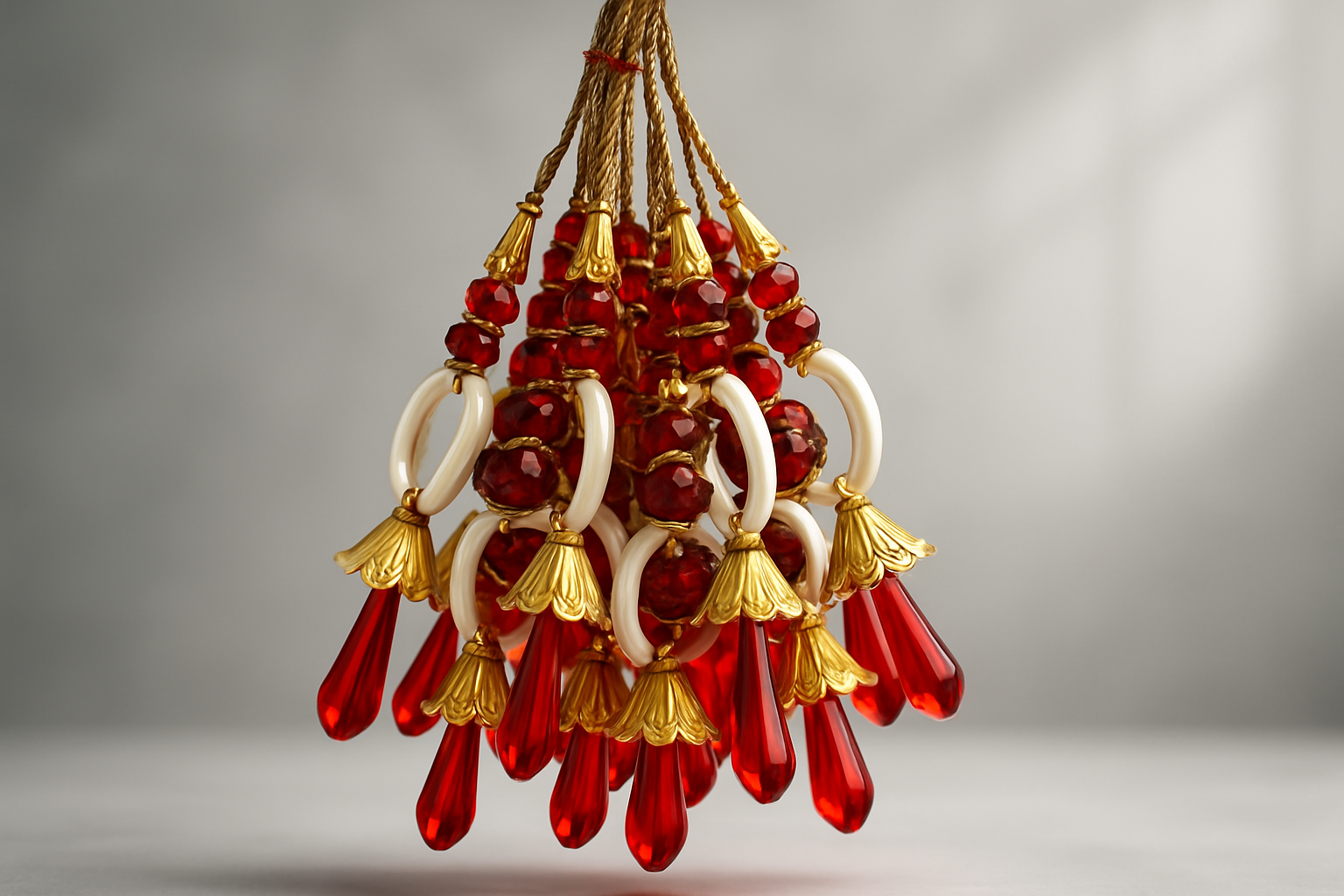 BUTTON CRYP Lumba Rakhi Red | Designer Lumba Rakhi Online