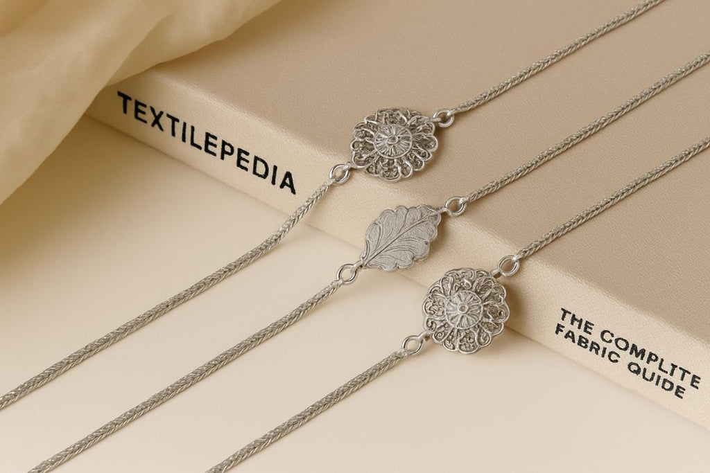 Silver Color Unique Design Rakhi
