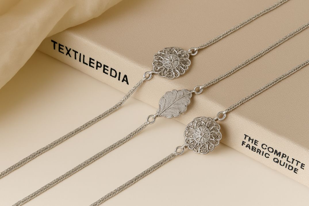 Silver Color Unique Design Rakhi