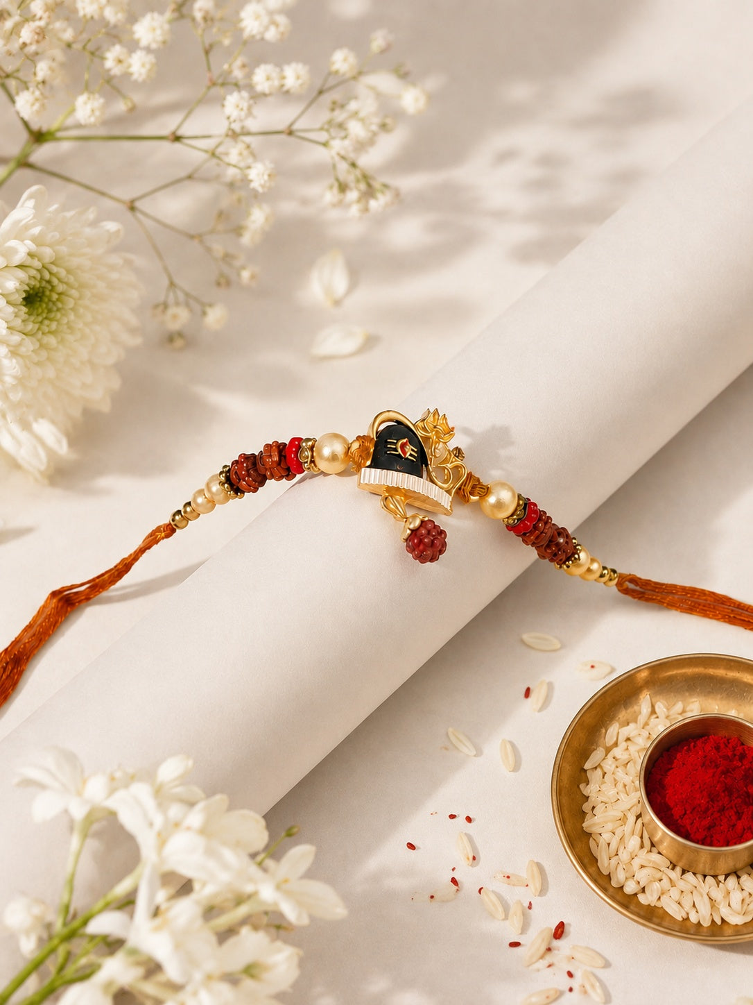 Rudraksh Surrounded Shiv Ling Rakhi