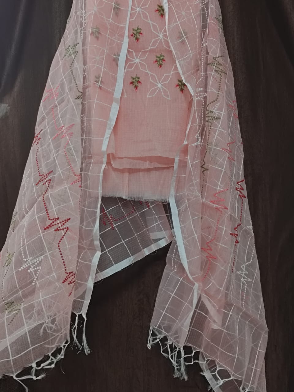 Jal Pink kurta fabric without matching pants - a unique fashion option