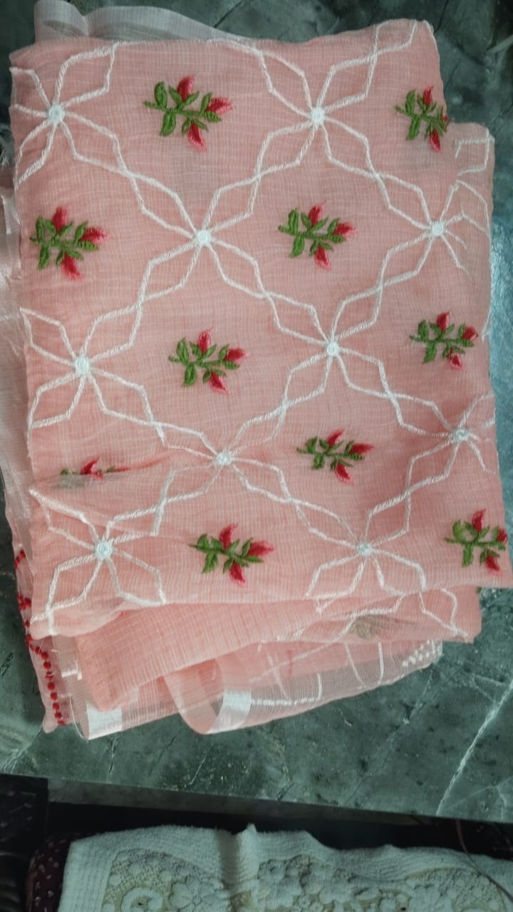 Dove Net Design Ladies Dress Material