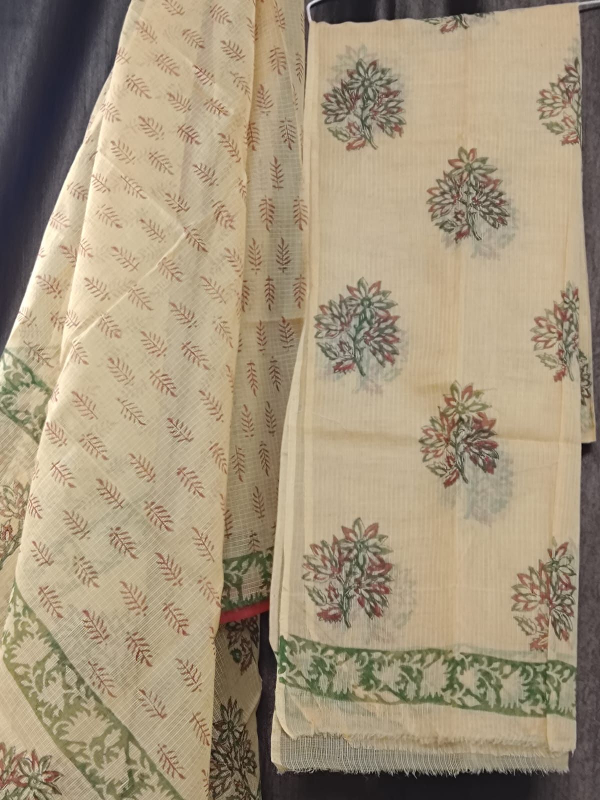 BUTTONCRYP Silk Buti Printed Yellow Mix Color Kurti and Dupatta
