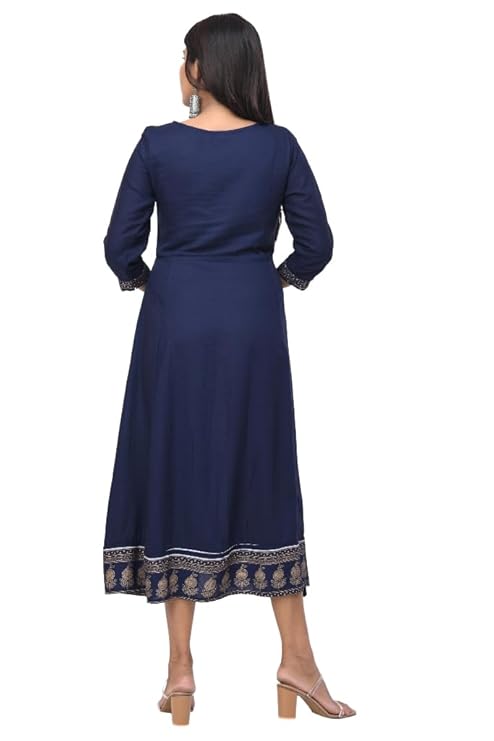 BUTTONCRYP Boutique Print Blue Colour Single Woman Kurti