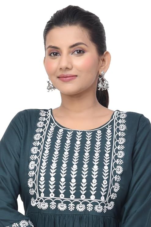 BUTTON CRYP Green Women Kurti – Single Piece, Stylish and Comfortable