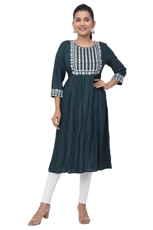BUTTON CRYP Green Women Kurti – Single Piece, Stylish and Comfortable