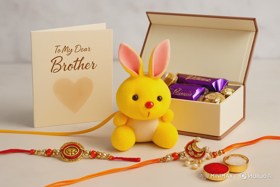 BUTTON CRYP Kids Rakhi – Yellow color की प्यारी राखी बच्चों के लिए | रक्षाबंधन 2025