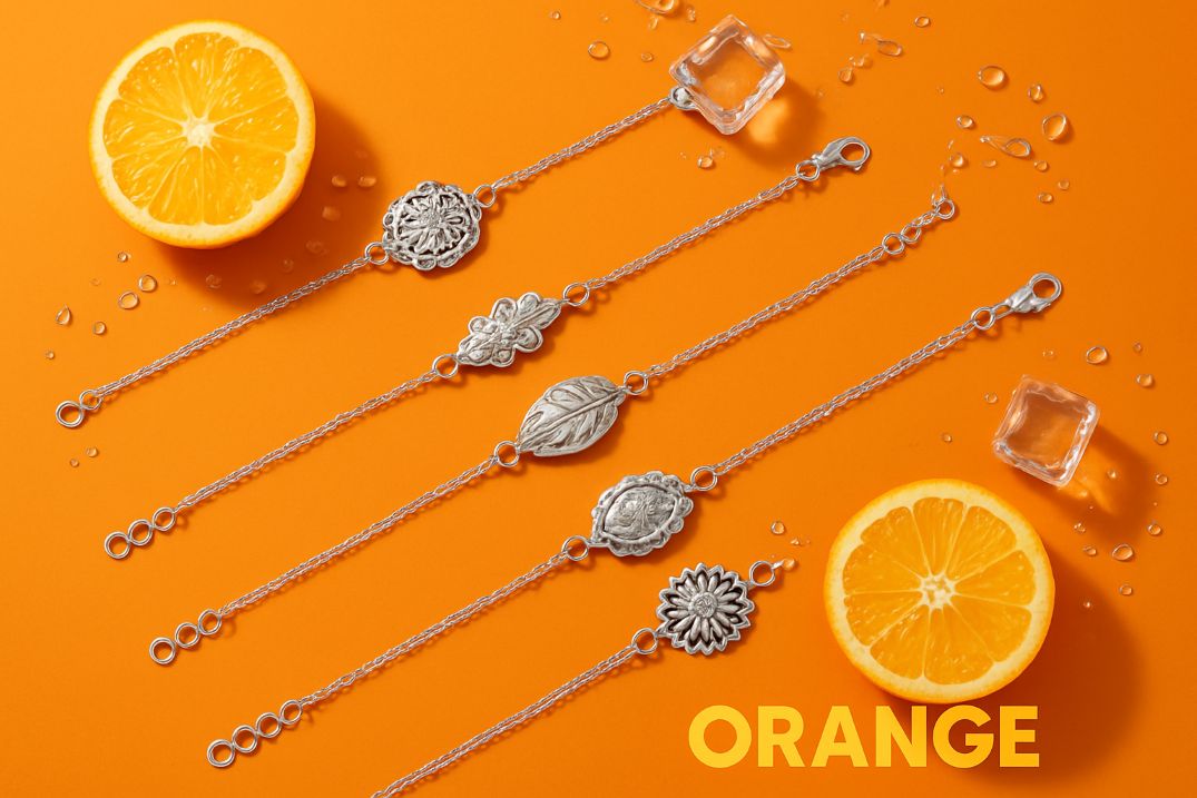 Unique Design Silver Color Rakhi For Everyone