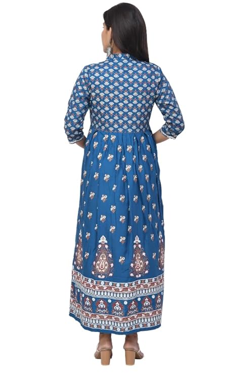 BUTTON CRYP Single Women Kurti - Blue Colour |Stylish, Comfortable & Trendy Kurti
